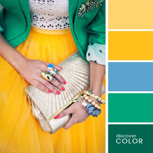 20 идеальных сочетаний цветов одежды для яркого образа