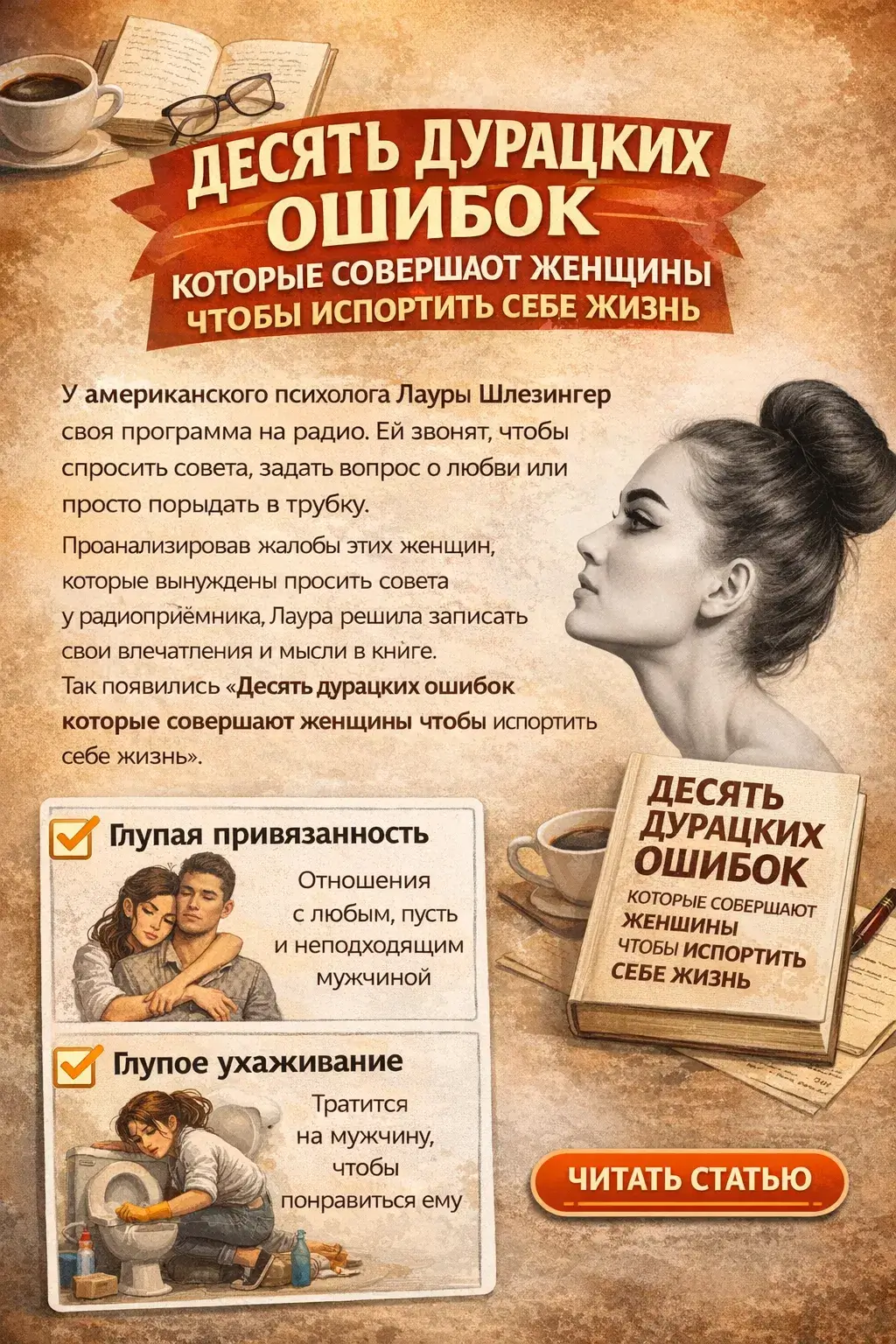 Десять дурацких ошибок которые совершают женщины чтобы испортить себе жизнь