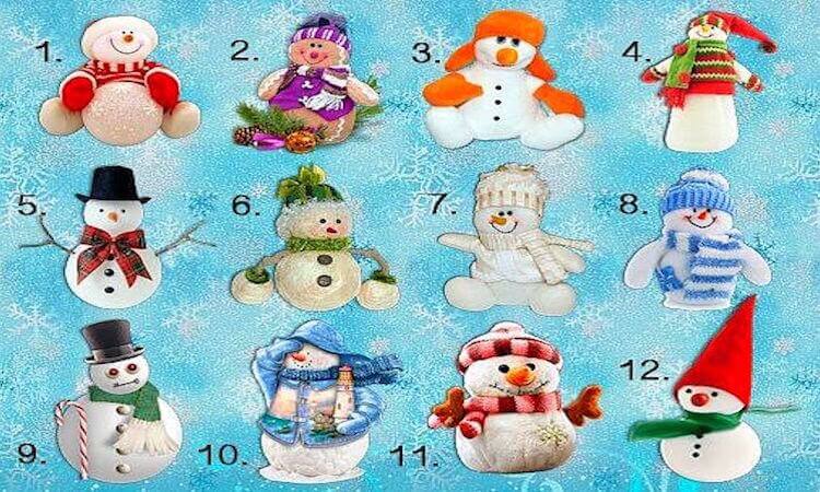 Выберите снеговика и узнаете какая вас ждет зима.