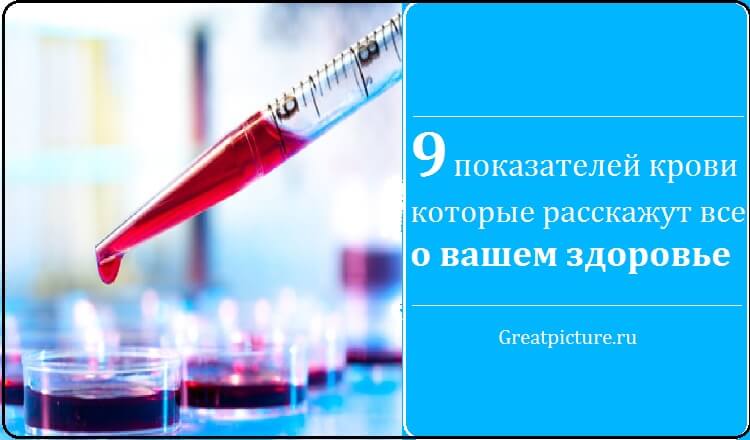 9 Показателей крови, которые расскажут все о вашем здоровье !!!