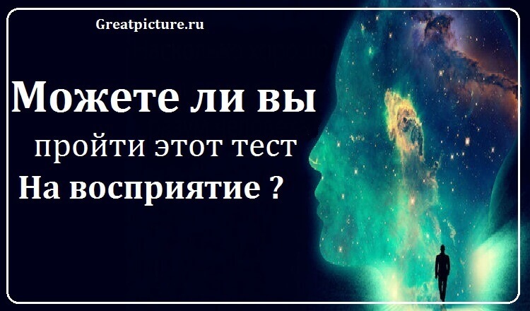 Можете ли вы пройти этот тест на восприятие ?