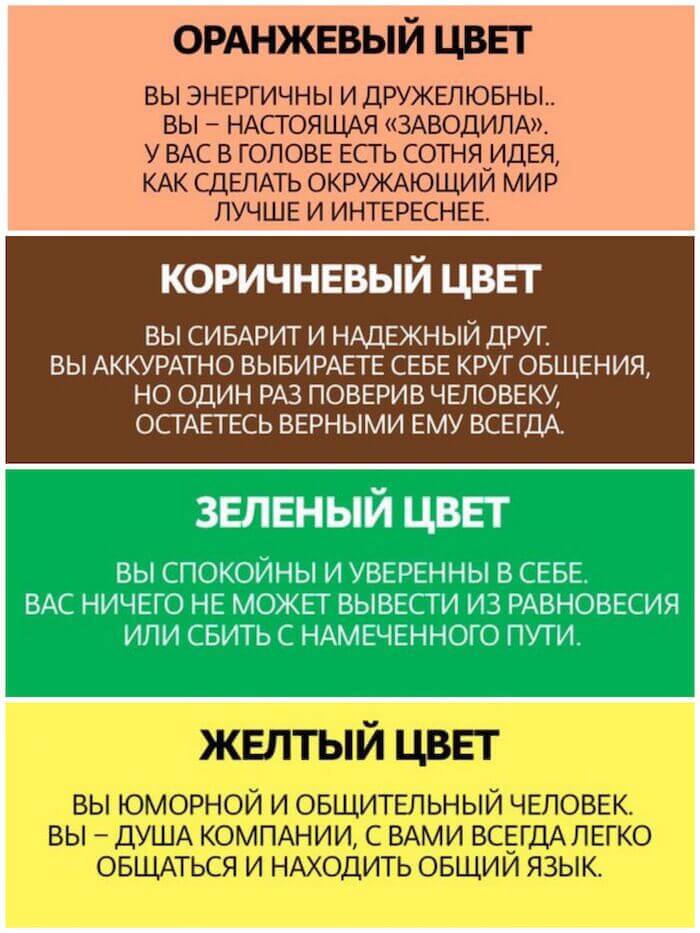 Что о нас говорят любимые цвета. Психология цвета. Коричневый цвет в психологии. Любимый цвет психология. Любимый цвет и характер человека.