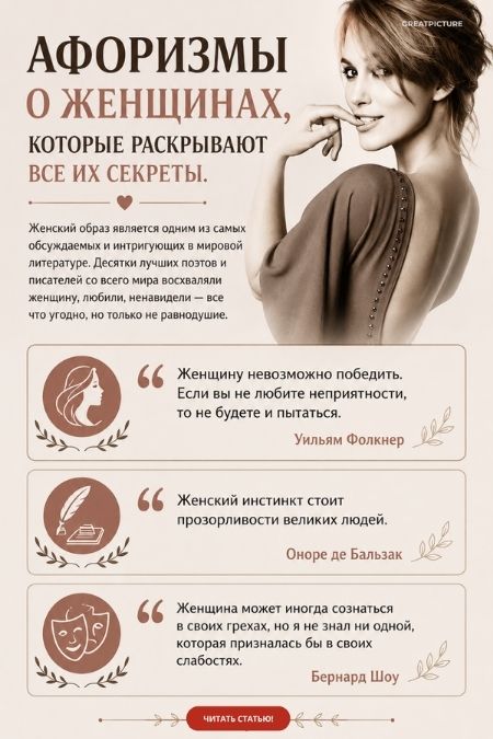 Афоризмы о женщинах