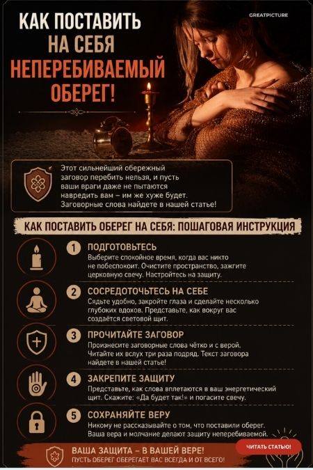 Как поставить на себя неперебиваемый оберег