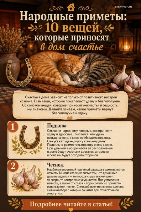 Народные приметы: 10 вещей, которые приносят в дом счастье