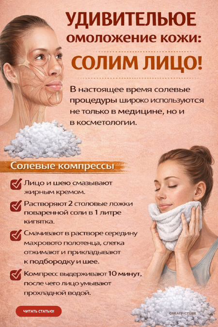 УДИВИТЕЛЬНОЕ омоложение кожи: Солим лицо!