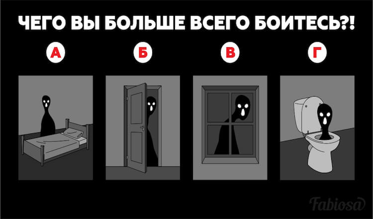 Чего вы больше всего боитесь? Психологический тест.