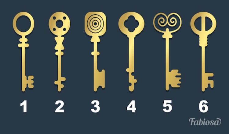 Тест: Выберите ключ, которым вы открыли бы старый сундук.