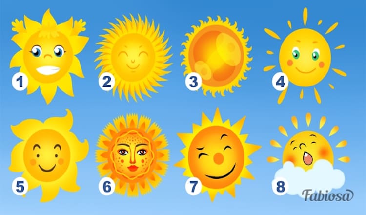 Тест: Выберите солнышко и узнайте в чем вы лучше всех