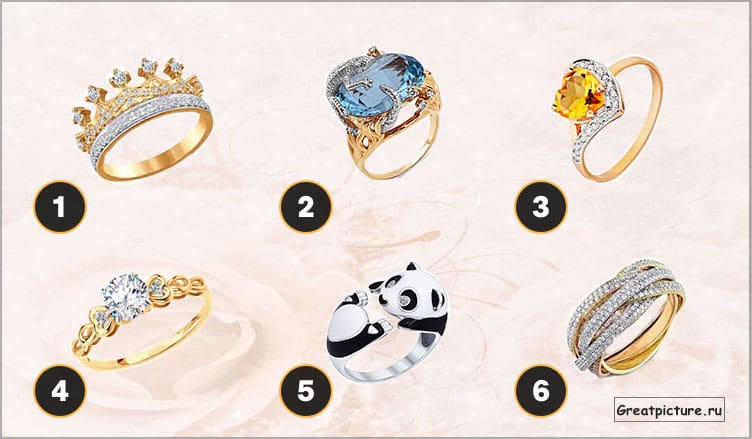 Тест: Выберите кольцо и узнайте, какая вы женщина