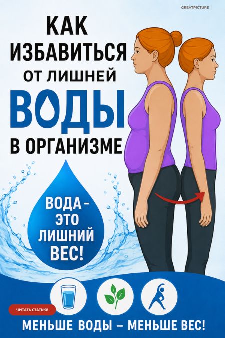 Как избавиться от лишней воды в организме