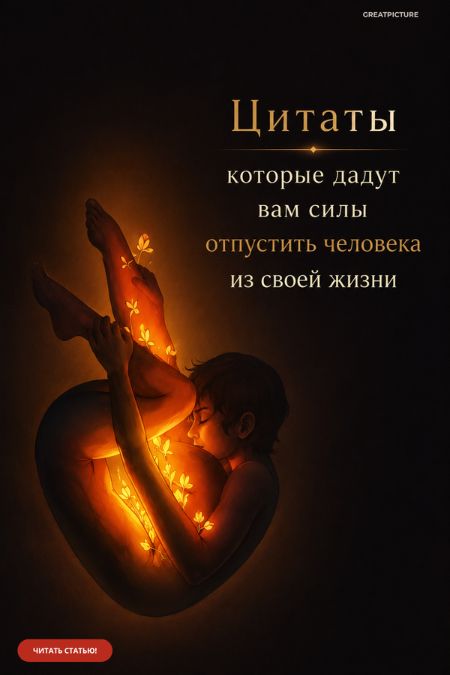 Цитаты которые дадут вам силы отпустить человека