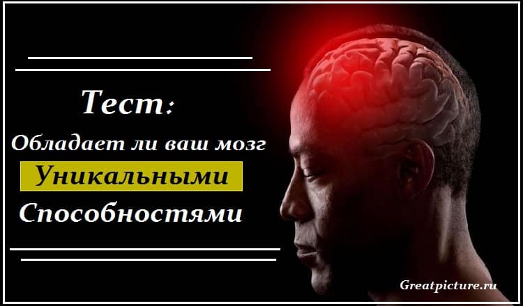 Тест: Обладает ли ваш мозг уникальными способностями?