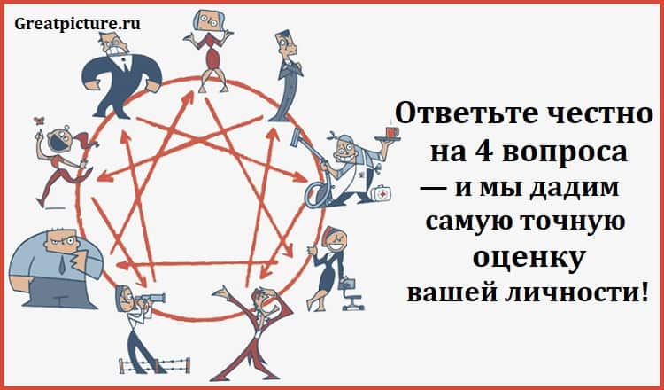 Ответьте честно на 4 вопроса — и получите самую точную оценку вашей личности!