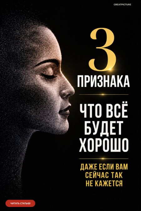 Три признака того, что всё будет хорошо