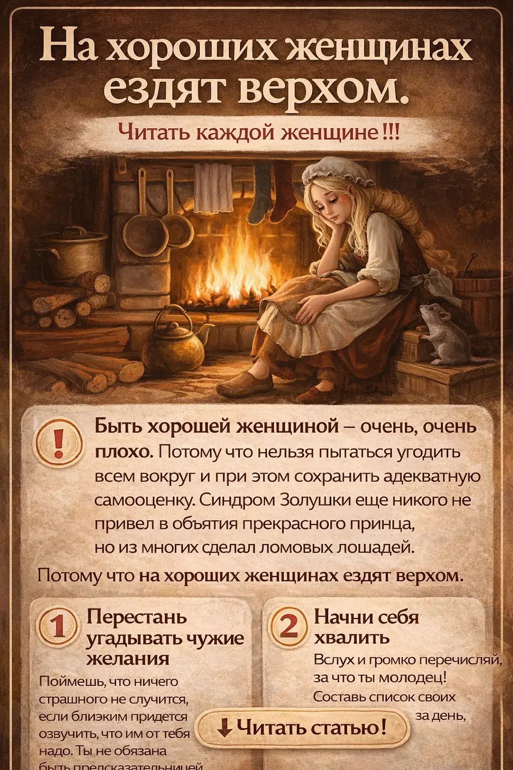 На хороших женщинах ездят верхом