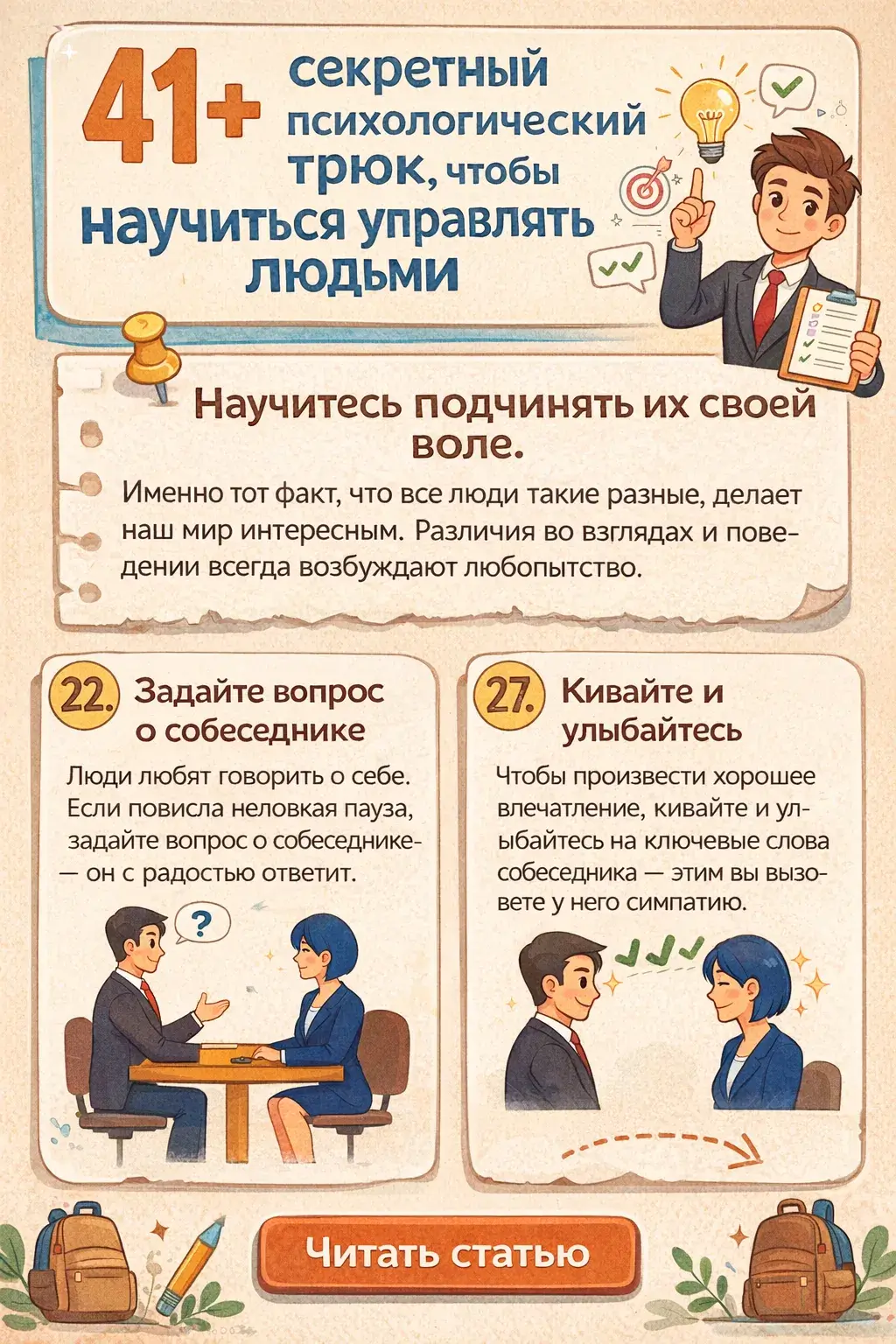 41+ секретный психологический трюк