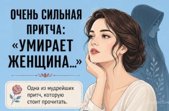 ОЧЕНЬ СИЛЬНАЯ ПРИТЧА: «УМИРАЕТ ЖЕНЩИНА…»