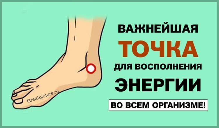 ВАЖНЕЙШАЯ точка для восполнения энергии во всем организме