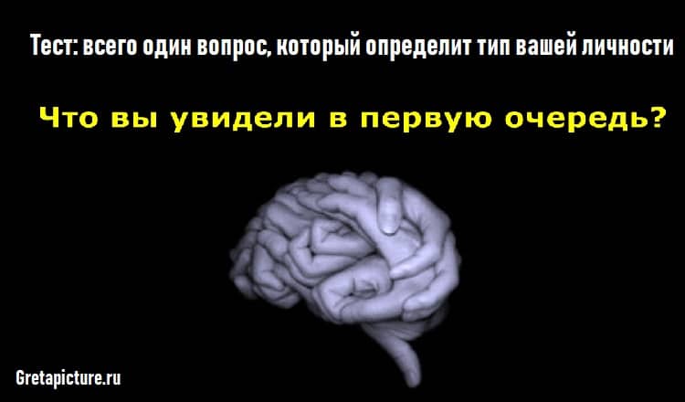 Тест: всего один вопрос, который определит тип вашей личности