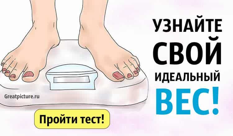 Тест. Узнайте свой идеальный вес!