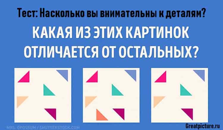 Тест: Насколько вы внимательны к деталям?