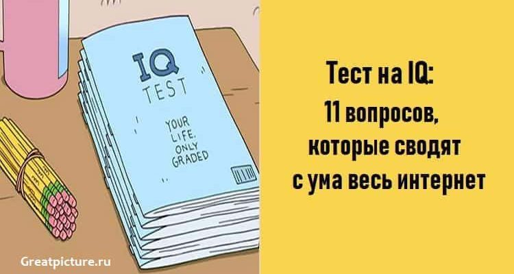 11 вопросов которые сводят с ума весь интернет: Тест на IQ!