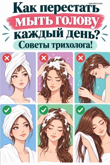 как перестать мыть голову