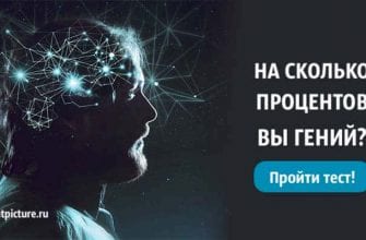 Тест на гения. Узнайте, на сколько процентов вы гений! Супер!