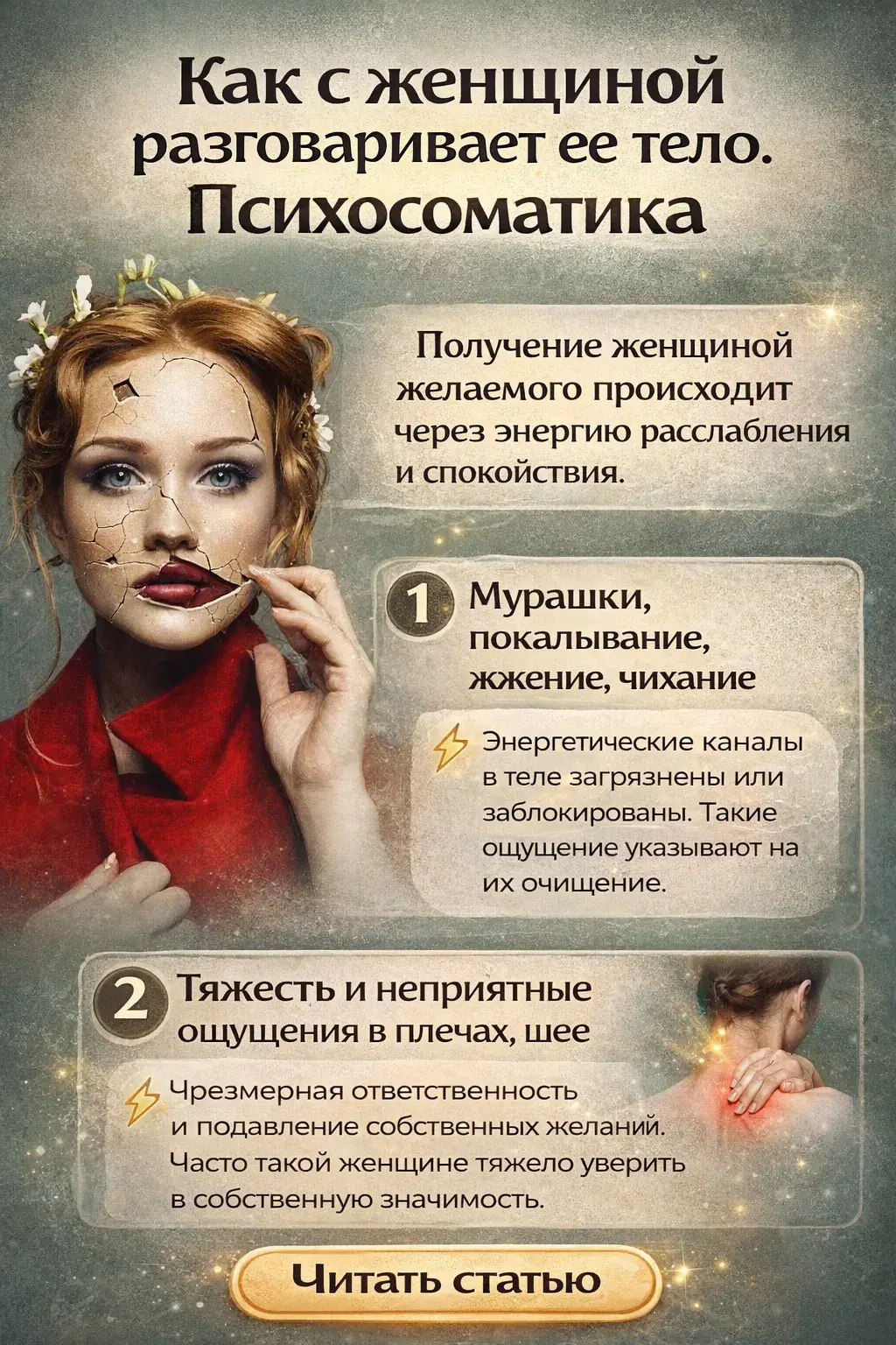 Как с женщиной разговаривает ее тело