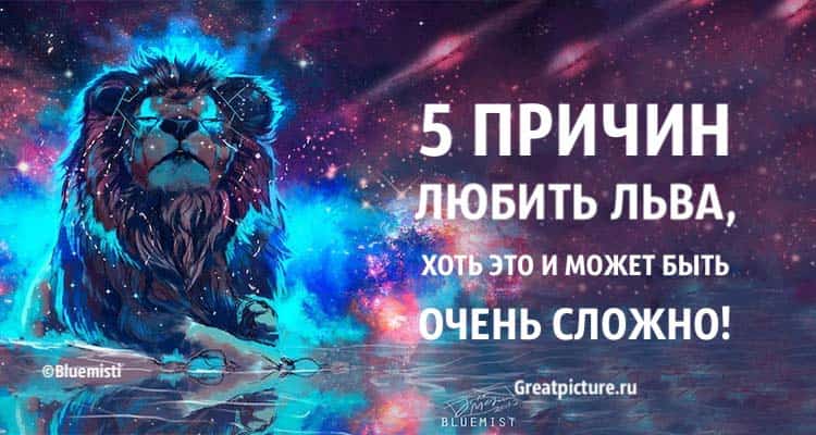 5 причин любить Льва, хоть это и может быть очень сложно! 100%!