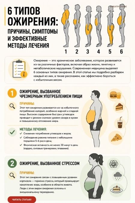 6 типов ожирения