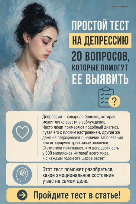 Простой тест на депрессию