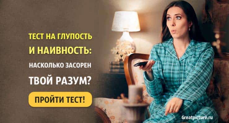 Тест на глупость и наивность: Насколько засорен твой разум?