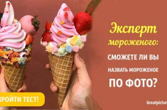 Эксперт мороженого: Сможете ли вы назвать мороженое по фото?