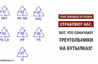 Пластиковые бутылки отравляют нас: Вот что означают треугольники на бутылках!