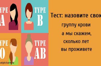 Тест: назовите свою группу крови, а мы скажем, сколько лет вы проживете