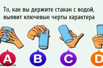 То, как вы держите стакан с водой, выявит ключевые черты характера