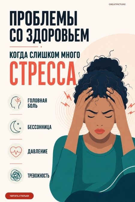 проблемы со здоровьем из-за стресса