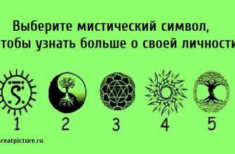 Выберите мистический символ, чтобы узнать больше о своей личности