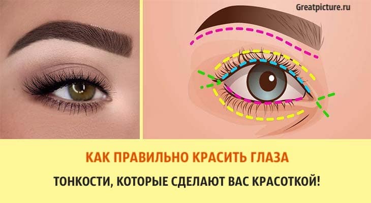 Как правильно красить глаза