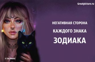 Негативная сторона каждого знака