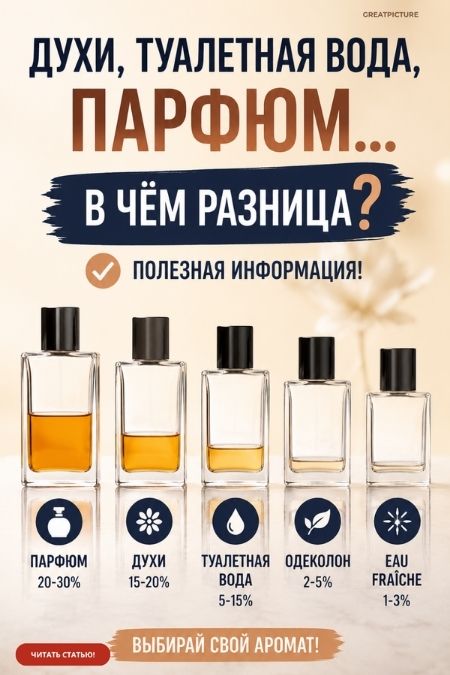 Духи, туалетная вода, парфюм