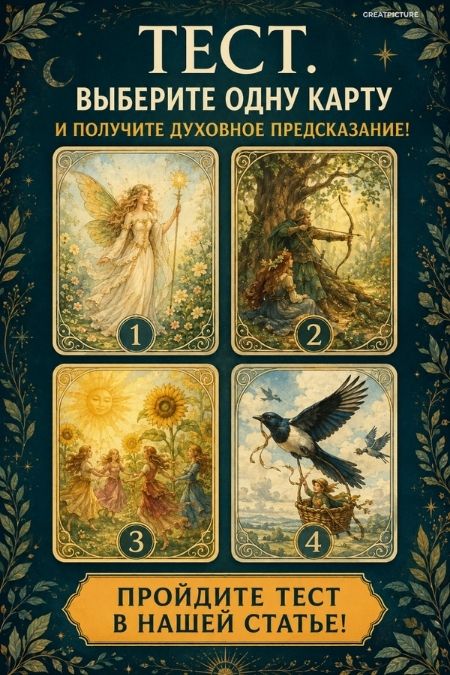 Тест. Выберите одну карту