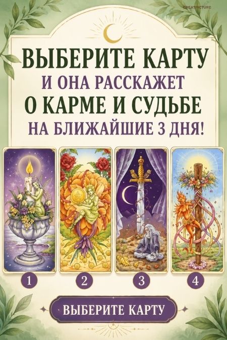 Выберите карту и она расскажет о карме