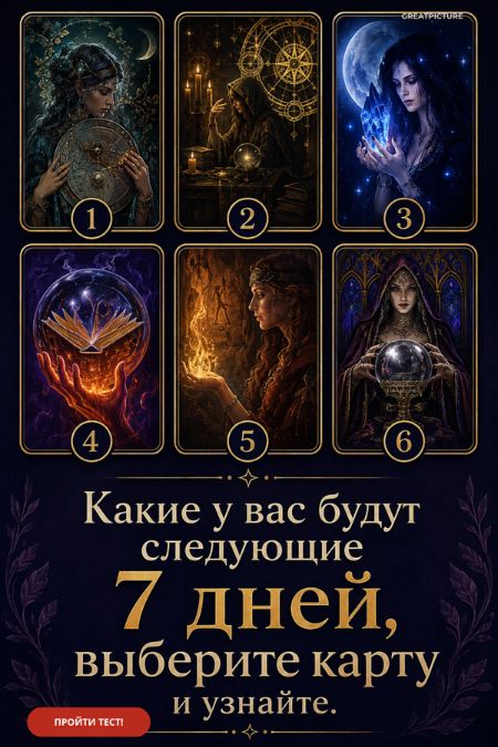 Какие у вас будут следующие 7 дней