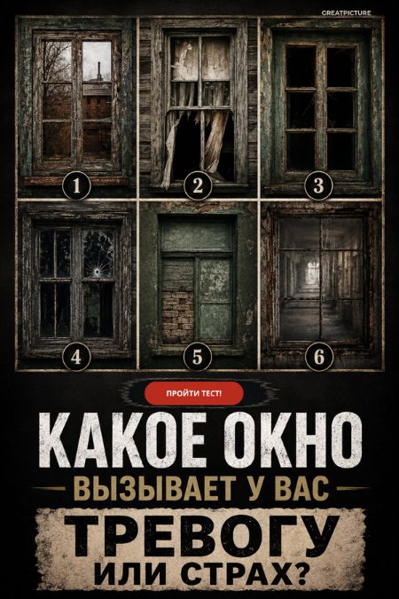 Тест. Какое окно вызывает у вас тревогу или даже страх