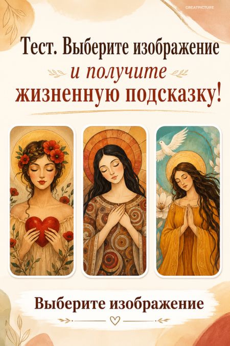 Тест. Выберите изображение и получите жизненную подсказку!