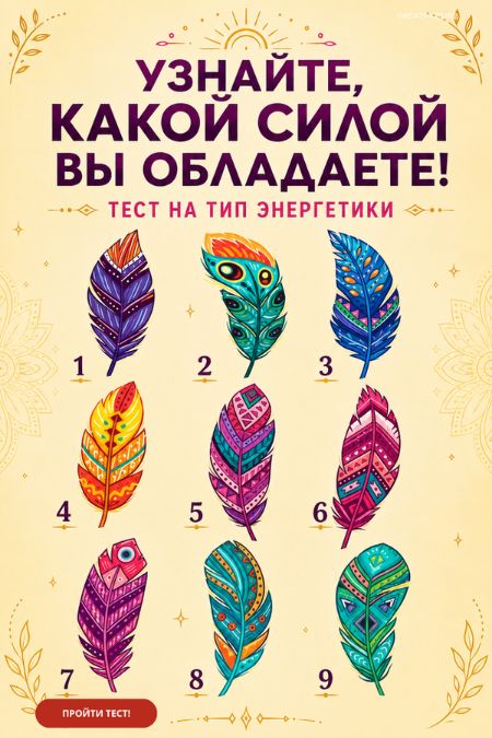 Узнайте, какой силой вы обладаете! Тест на тип энергетики.