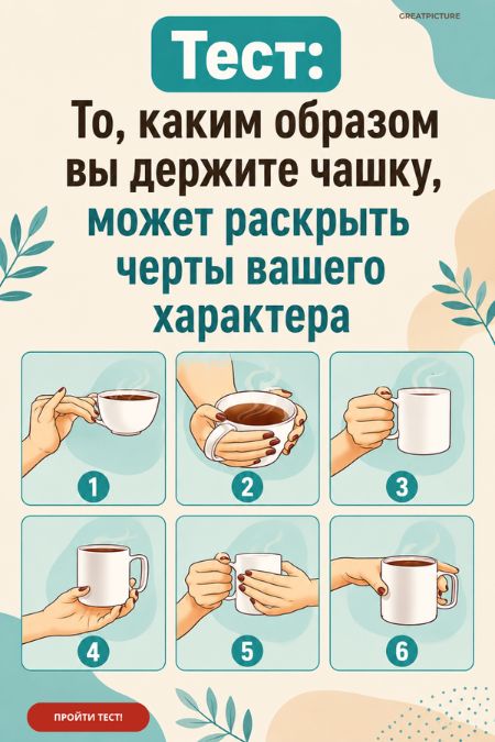 То каким образом вы держите чашку